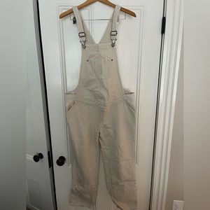 Ecru side panel maternity overalls - Old Navy - size 6